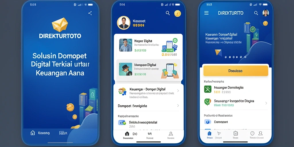 Antarmuka aplikasi DIREKTURTOTO yang user-friendly dan fungsional.