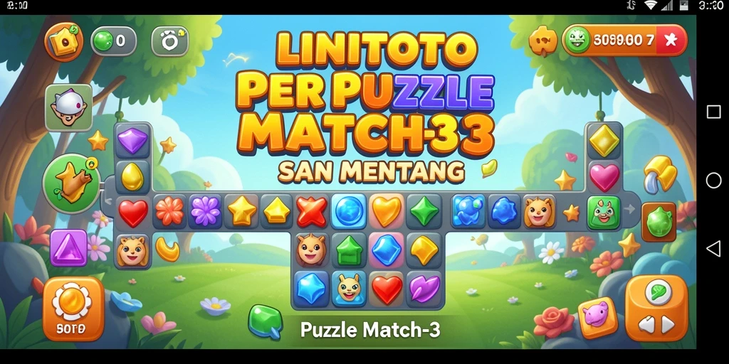 Tampilan antarmuka LINITOTO dengan warna cerah dan desain menarik.