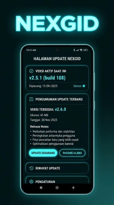 Riwayat Versi Aplikasi nexgid untuk Android